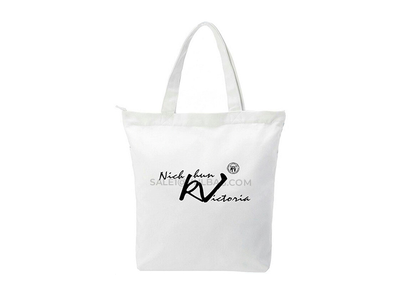 Natural Color Plain Cotton Canvas Tote Bag (2)